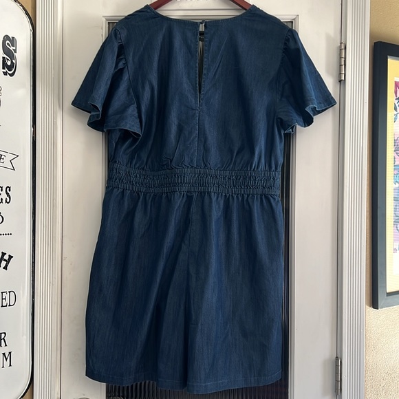 Denim Romper - Picture 2 of 4